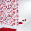 Штора для ванной комнаты Ridder Andy красный 180x200 41356