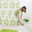 Штора для ванной комнаты Ridder Flowerpower (П) зеленый 180x200 32355