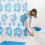 Штора для ванной комнаты Ridder Flowerpower (П) синий/голубой 180x200 32353