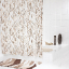 Штора для ванной комнаты Ridder Leaves бежевый/коричневый 180x200 32618