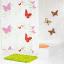 Штора для ванной комнаты Ridder Butterflies красный 180x200 32606