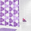 Штора для ванной комнаты Ridder Triangle фиолетовый 180x200 33363