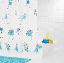 Штора для ванной комнаты Ridder Bazillus синий/голубой 180x200 33353