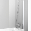 Шторка для ванны Ravak Pivot PVS1-80 сатин+транспарент 79840U00Z1