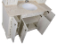Комплект мебели Aquanet Кастильо 160 слоновая кость